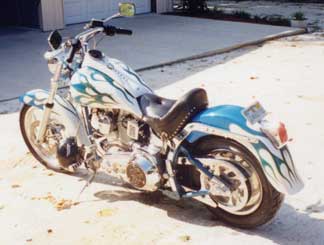 blue flames